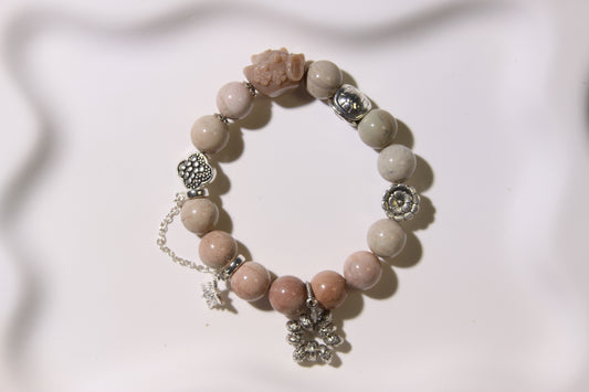 Desert Bloom Bracelet: Alaschan Agate Elegance[Alaschan Agate]