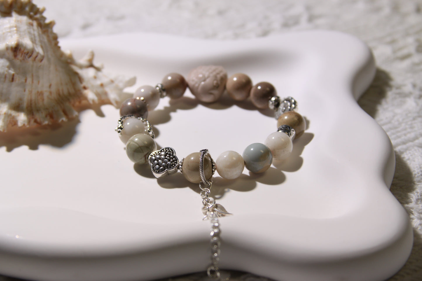 Sands of Serenity Bracelet[Alaschan Agate]