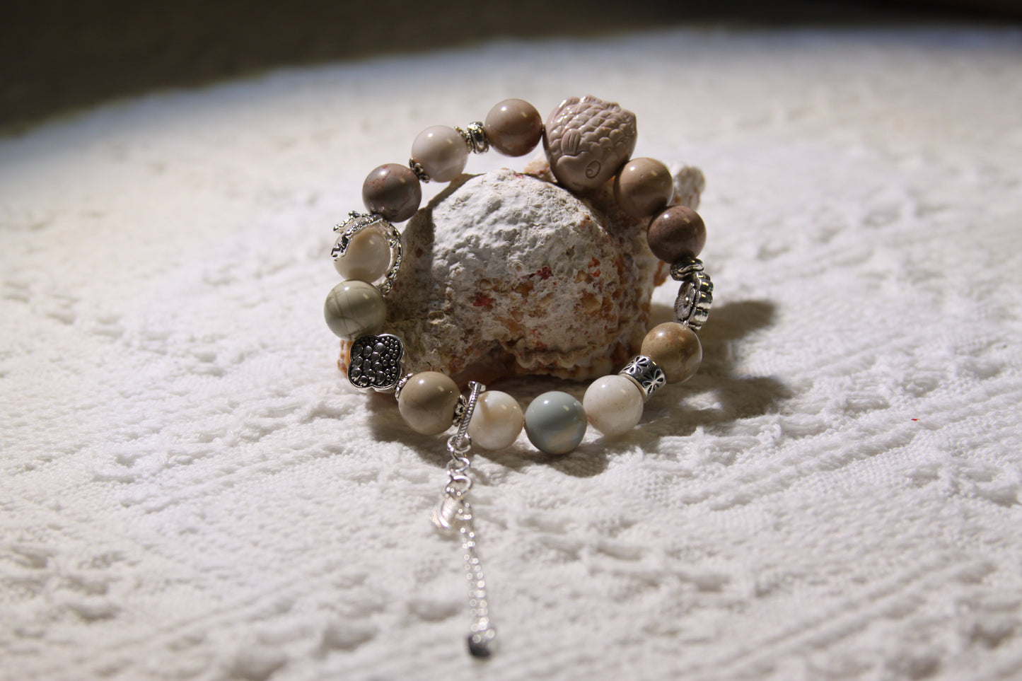 Sands of Serenity Bracelet[Alaschan Agate]